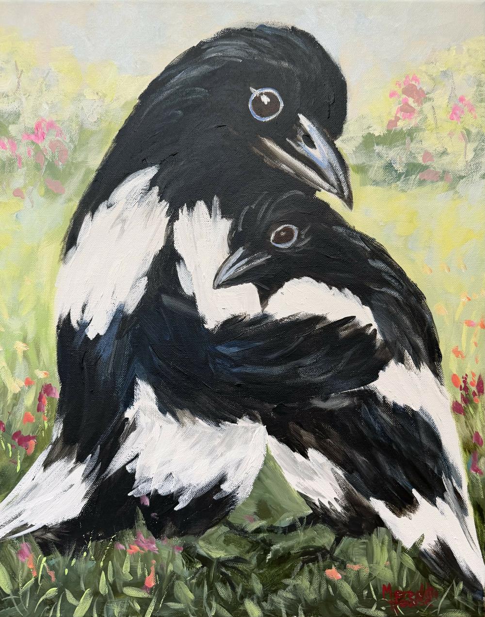 Hugs for Mum , Original Artwork-by-Meredith Howse-original art-Gioia