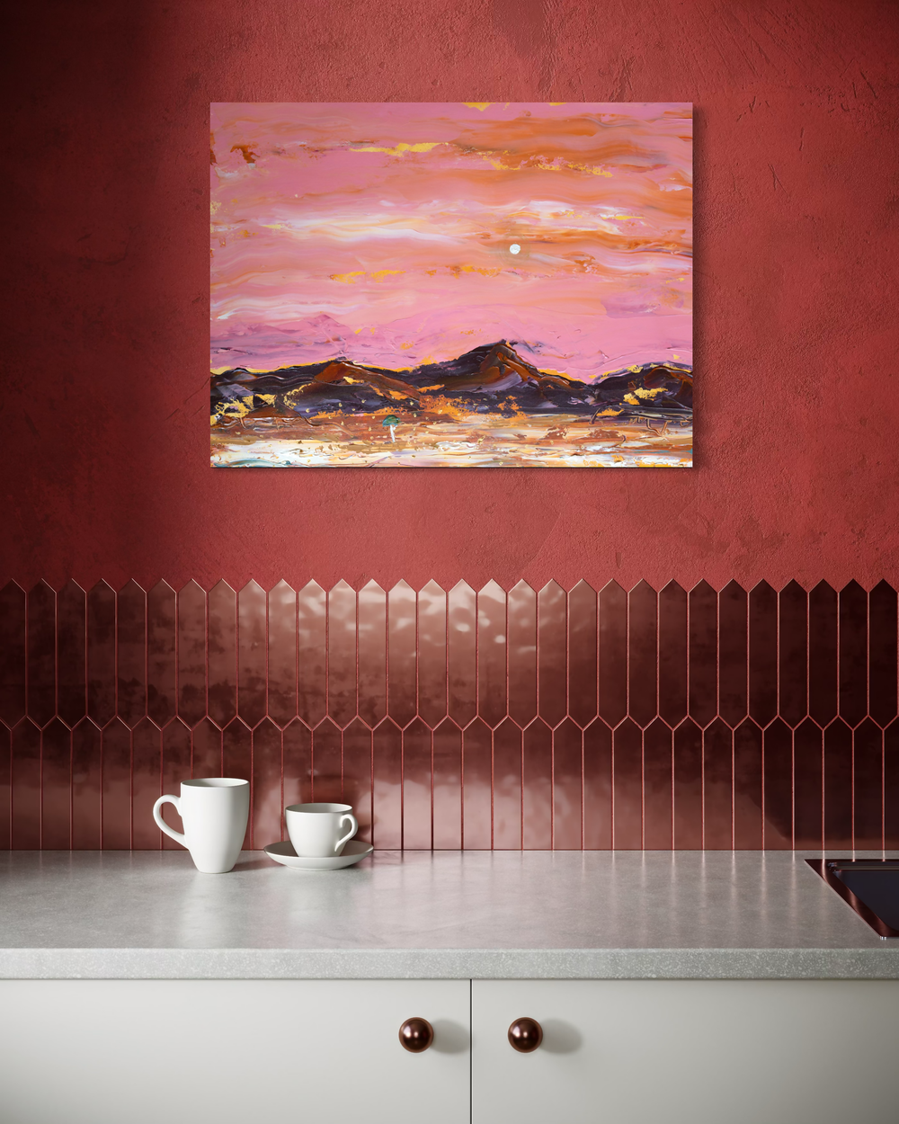 I Can Feel The Heat , Original Artwork-by-Elle Pervez-original art-Gioia