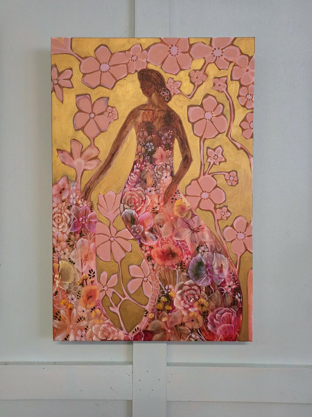 I choose to pour care , love and absolute devotion into my soul-by-Amanda Skye Original Art-original art-Gioia