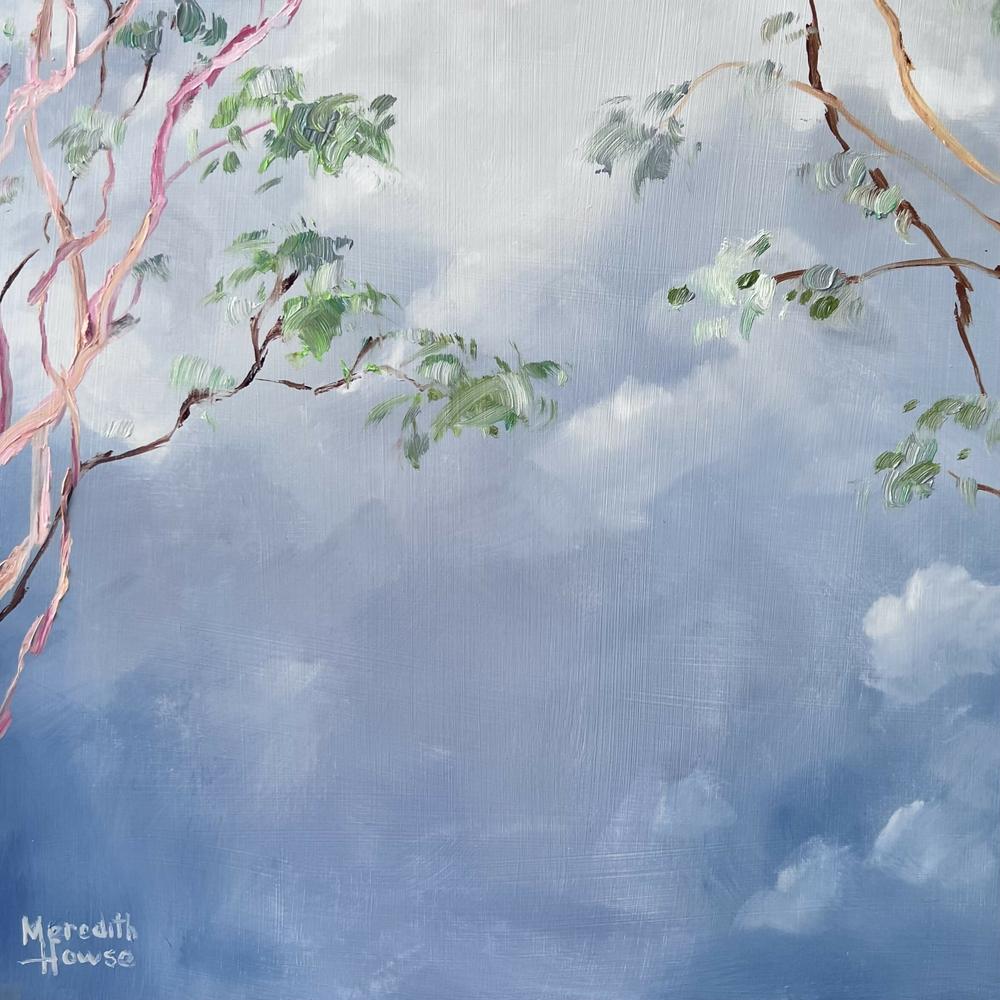 Illumination Gum Tree Clouds , Original Artwork-by-Meredith Howse-original art-Gioia