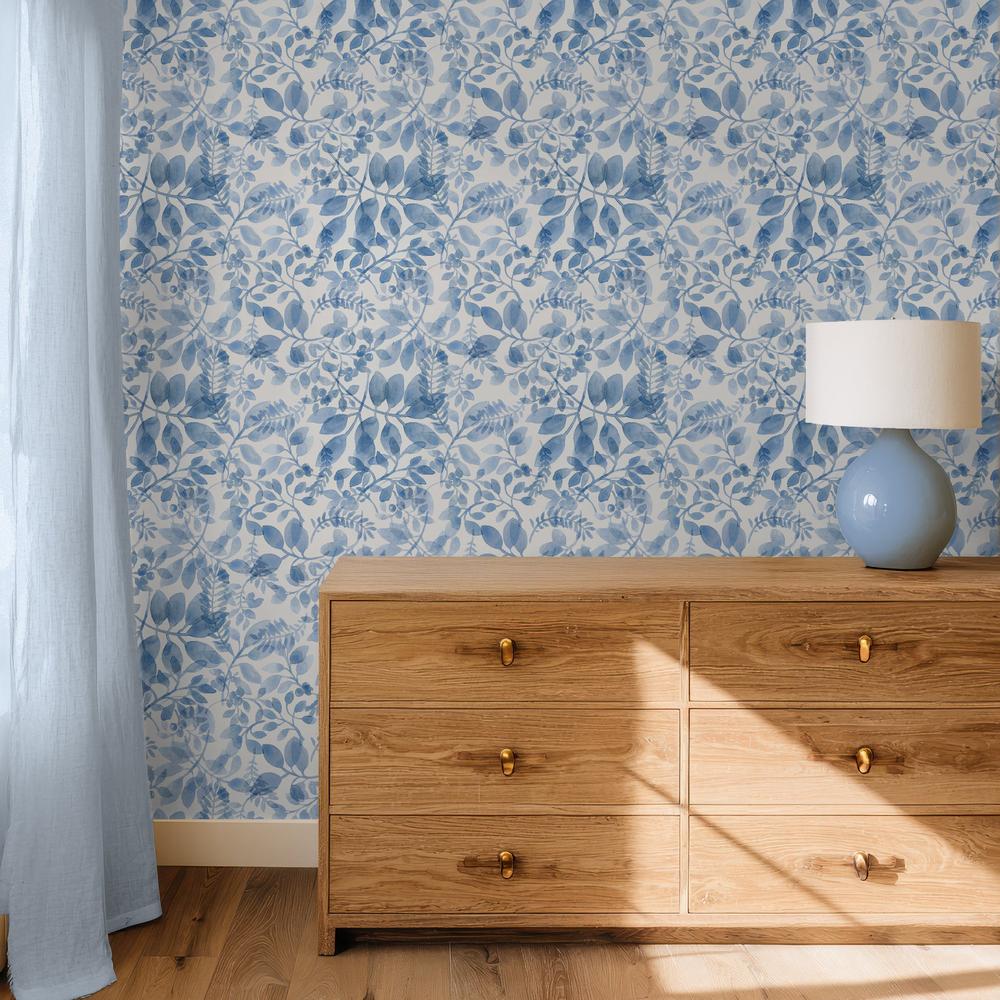 Indigo Petals Pattern VIB-wallpaper-eco-friendly-easy-removal-Beth Grove-5