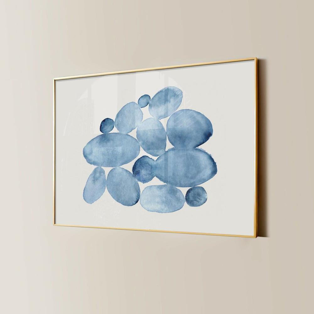Indigo Water Stones 02 - Original Artwork-by-Danushka Abeygoda-original art-Gioia