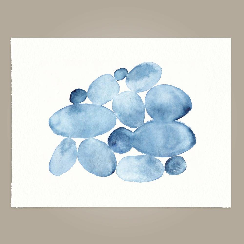 Indigo Water Stones 02 - Original Artwork-by-Danushka Abeygoda-original art-Gioia