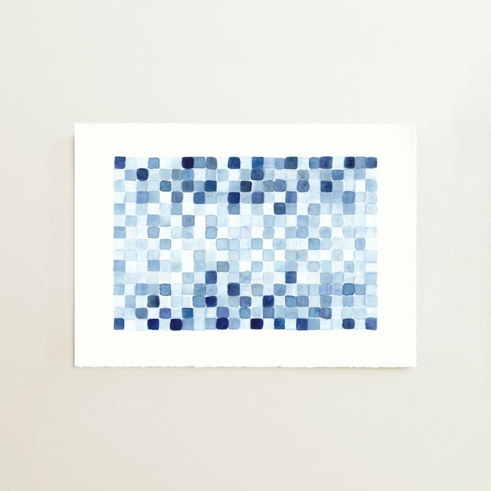Indigo Water Woven 02 - Original Artwork-by-Danushka Abeygoda-original art-Gioia