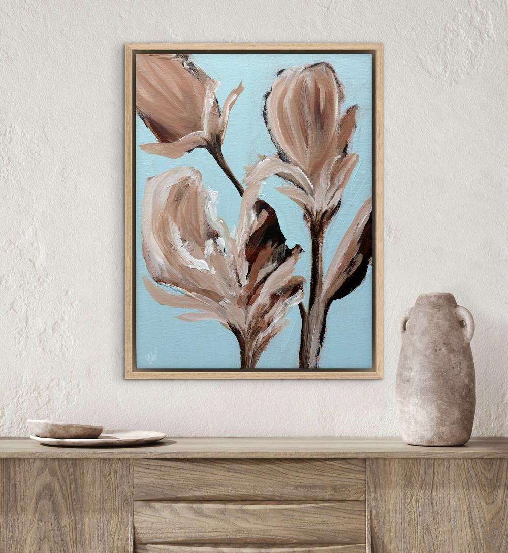 Into Blue-by-Carrie Welsh-original art-Gioia