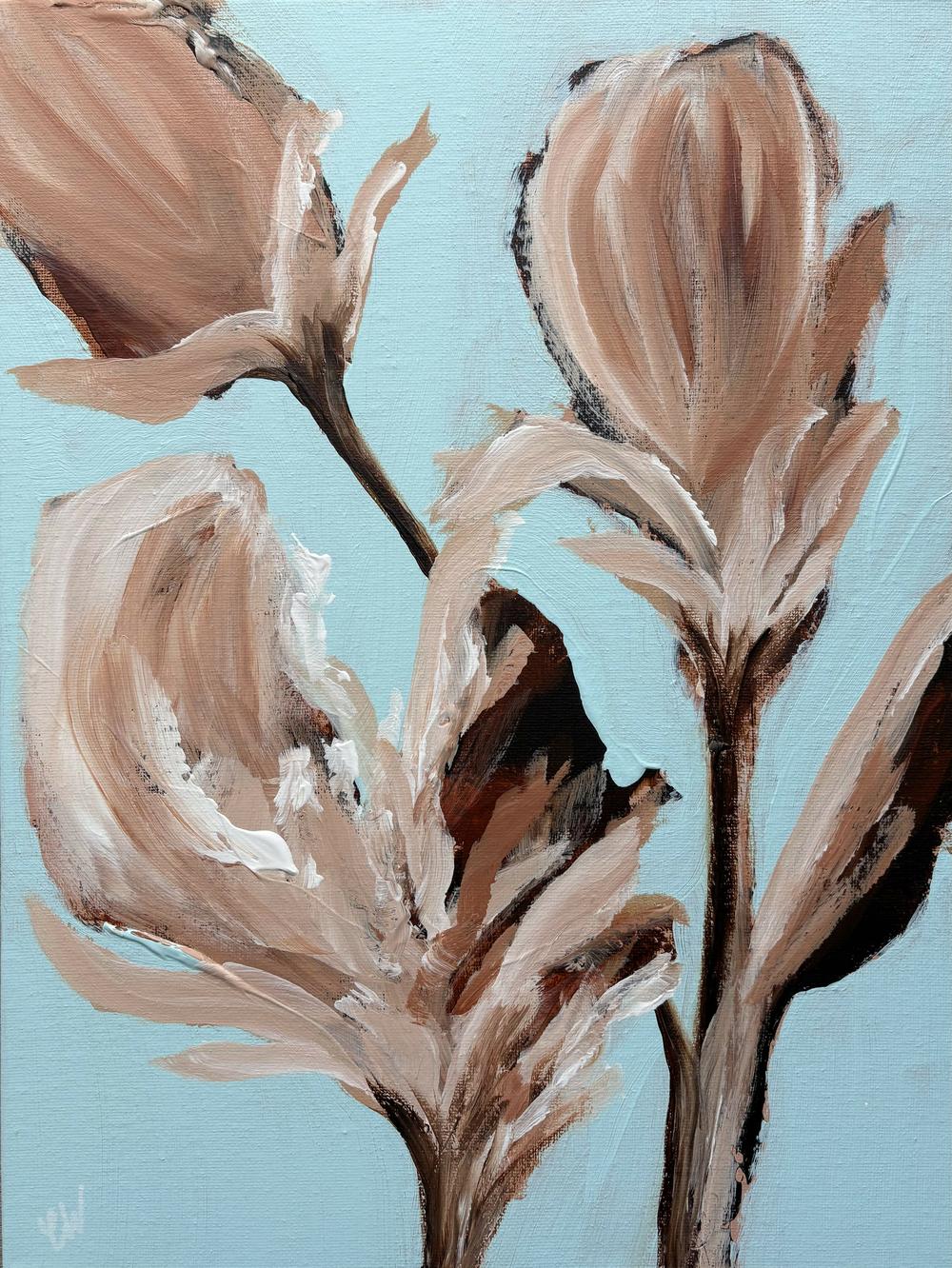 Into Blue-by-Carrie Welsh-original art-Gioia