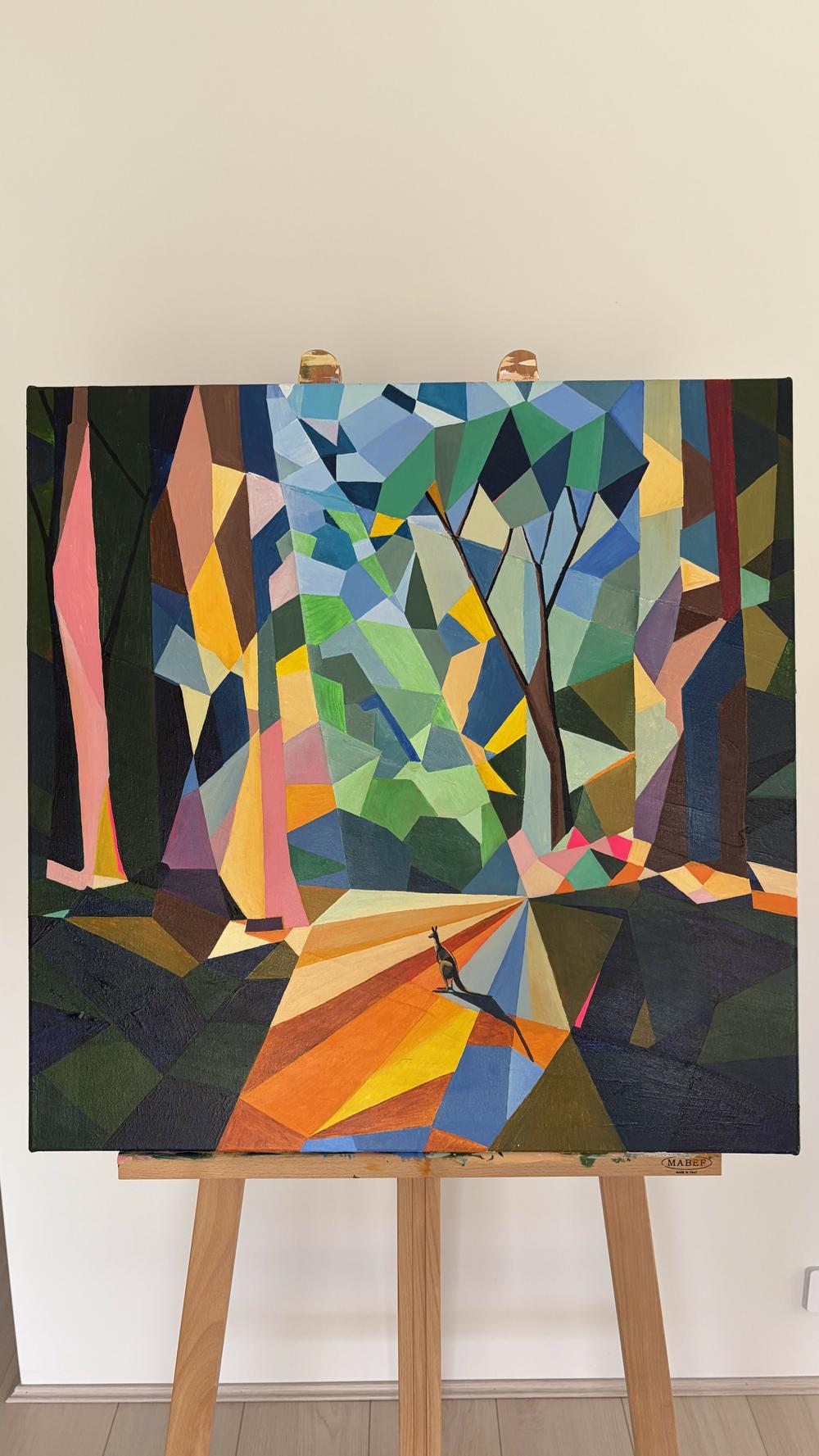 Into the Gum Trees-by-Vasily Kulchenko Original Art-original art-Gioia