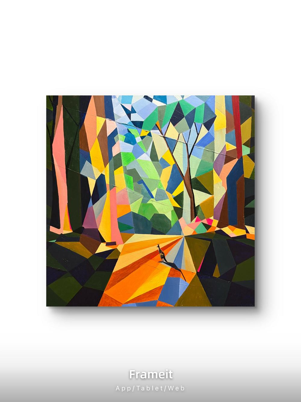 Into the Gum Trees-by-Vasily Kulchenko Original Art-original art-Gioia