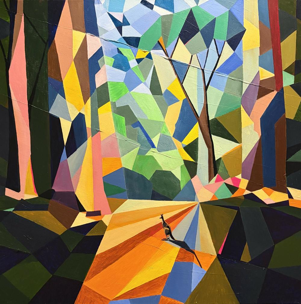 Into the Gum Trees-by-Vasily Kulchenko Original Art-original art-Gioia