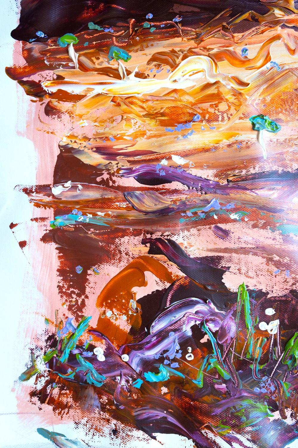I've Been Thinking About You , Original Artwork-by-Elle Pervez-original art-Gioia