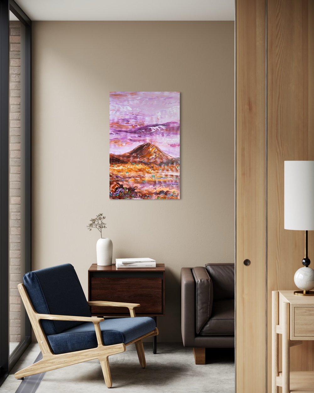 I've Been Thinking About You , Original Artwork-by-Elle Pervez-original art-Gioia