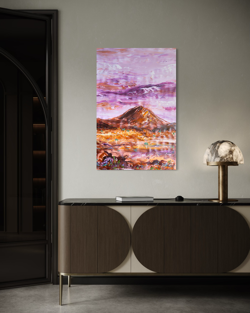 I've Been Thinking About You , Original Artwork-by-Elle Pervez-original art-Gioia