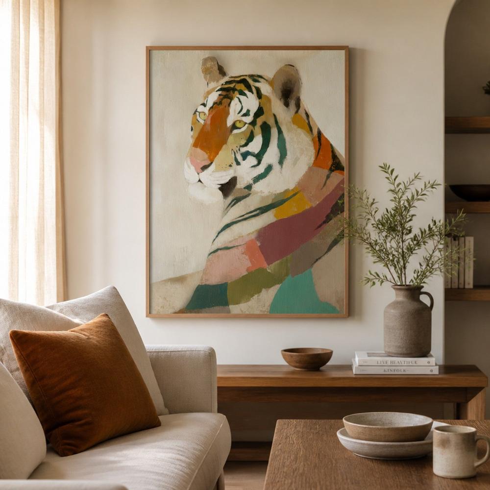 Tiger Portrait in Profile