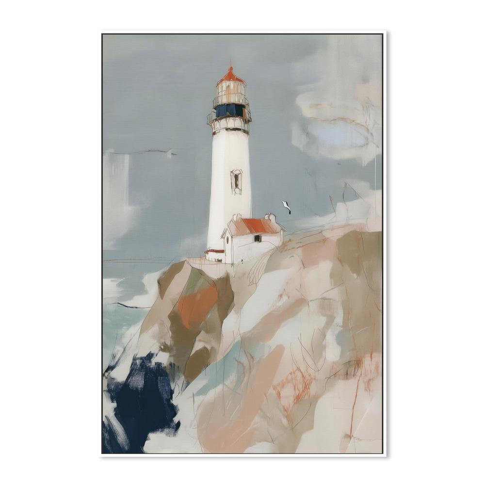 Lighthouse on Rocky Cliffs