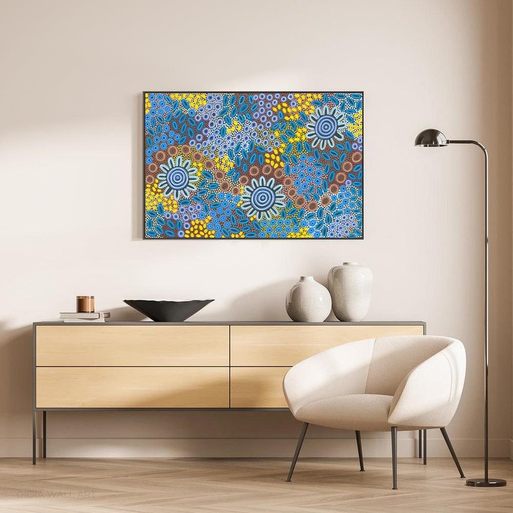 Journey Through Life, Acrylic on Canvas, 59x88cm, By Kamara Morgan , Original Artwork-by-Kamara Morgan-original art-Gioia