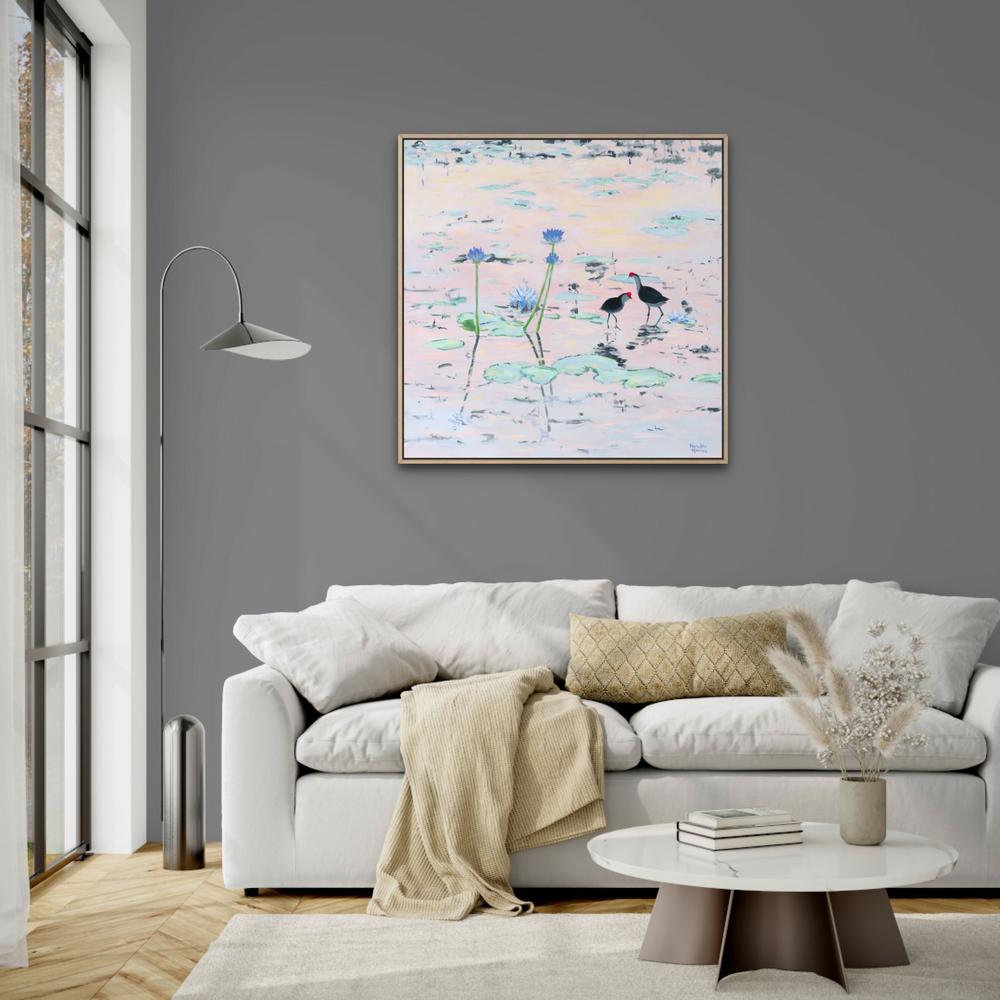 Kakadu Jacana-by-Meredith Howse-original art-Gioia