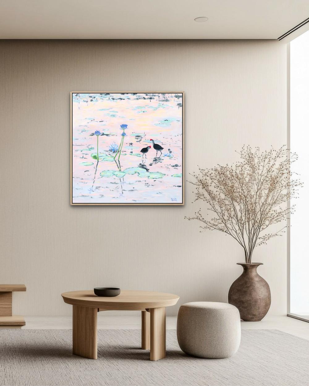Kakadu Jacana-by-Meredith Howse-original art-Gioia