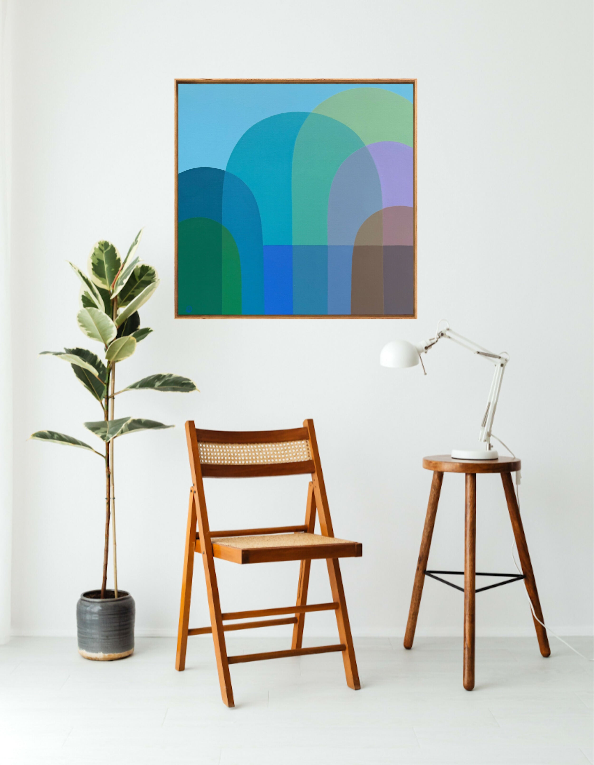 Still Water, Original Hand-Painted Canvas by Charlotte De Pace