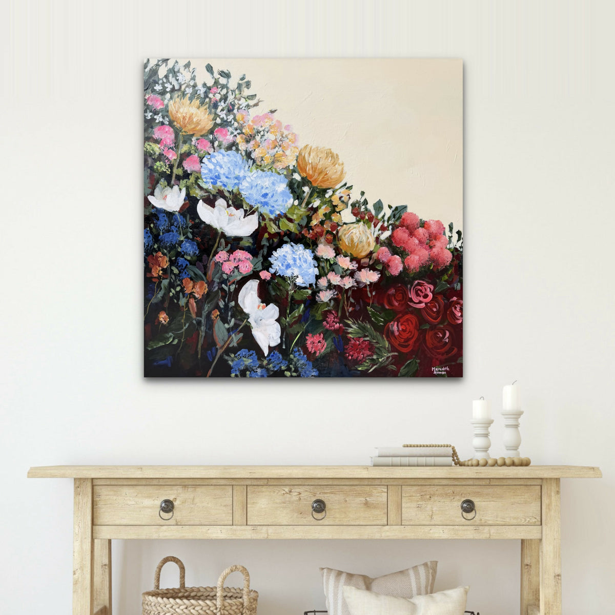 Magnolia Vintage. Original hand-painted artwork by Meredith Howse.