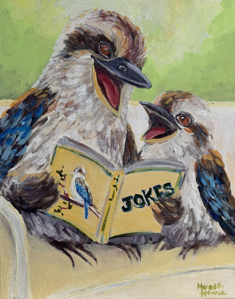 Kookaburra Laugh , Original Artwork-by-Meredith Howse-original art-Gioia