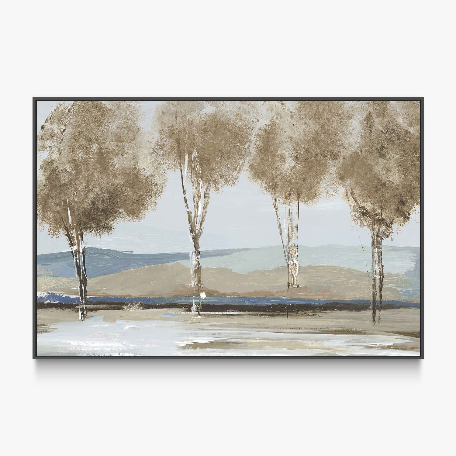 Golden Birch Tree Forest