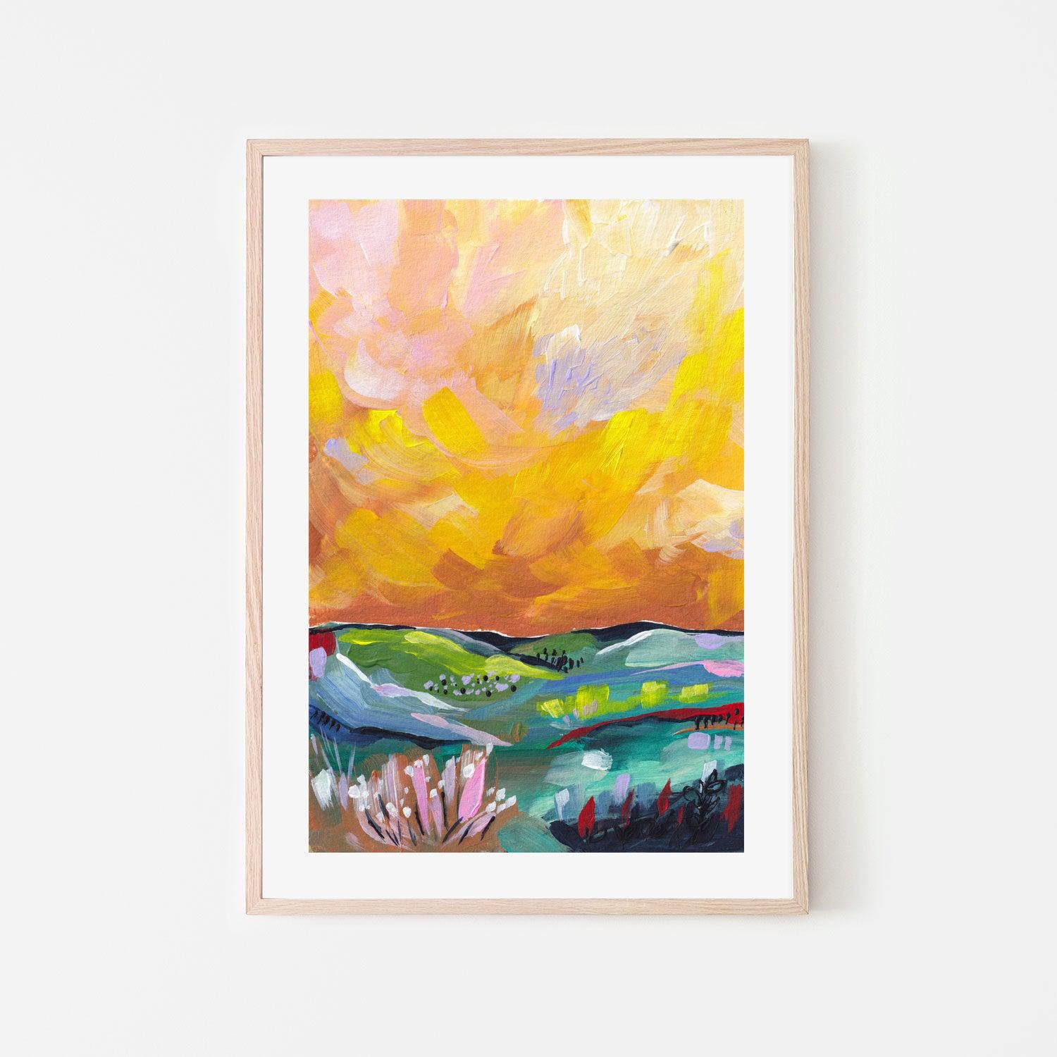 Moody Yellow Landscape