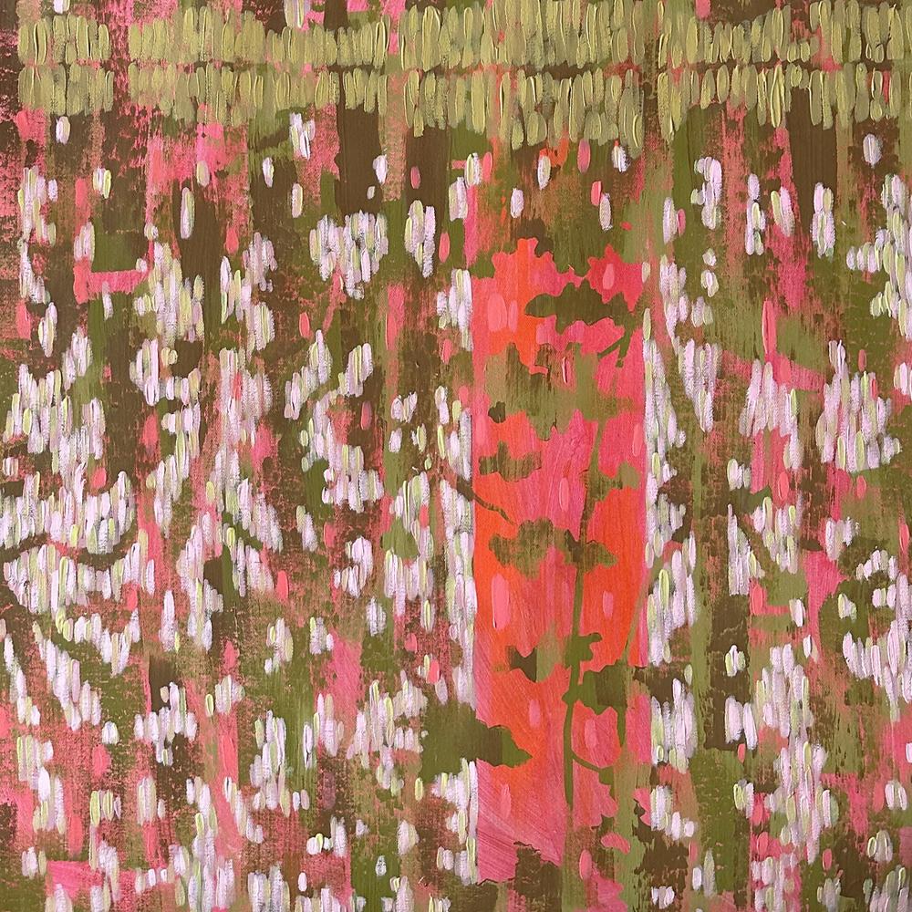 Lace of the Forest at Sunset - Original Painting-by-Ekaterina Prisich-original art-Gioia