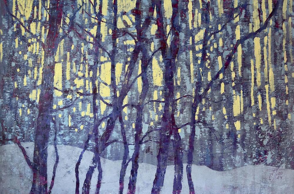 Lace of the evening forest Original Artwork-by-Ekaterina Prisich-original art-Gioia