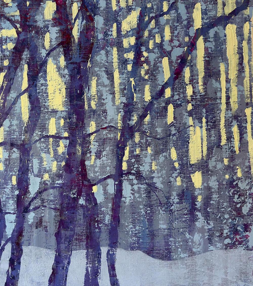 Lace of the evening forest Original Artwork-by-Ekaterina Prisich-original art-Gioia