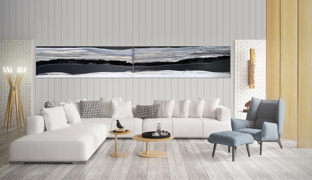 Landscape No 11 - Diptych-by-Emilie Heurtevent Original Artwork-original art-Gioia