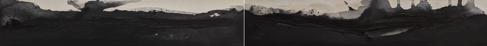 Landscape No 19 - Diptych , Original Artwork-by-Emilie Heurtevent Original Artwork-original art-Gioia
