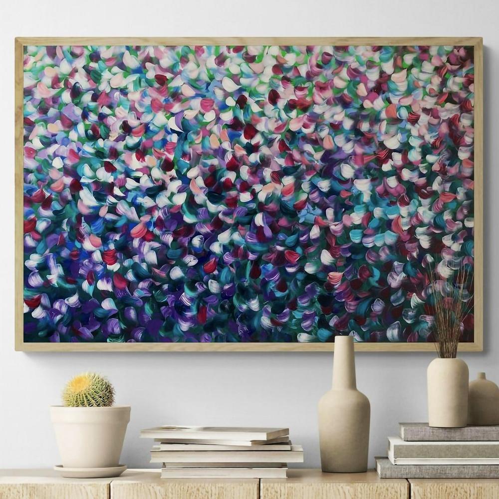 Lavender Fields, Original Hand-Painted Canvas By Katherine Spiller