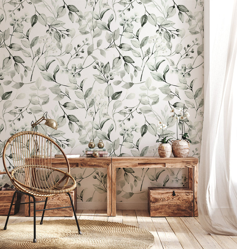 Leaf and Petal, Style A, Wallpaper