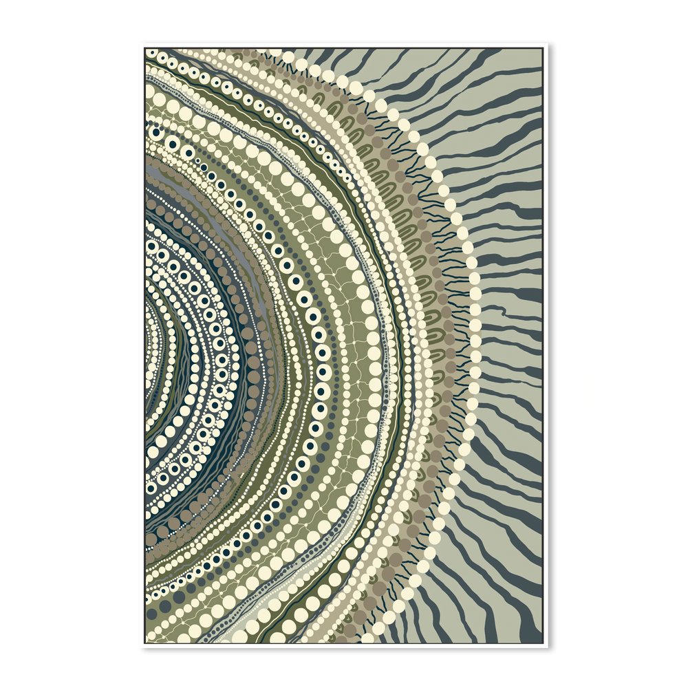 Blooming Female Earth, Style B, Green tone