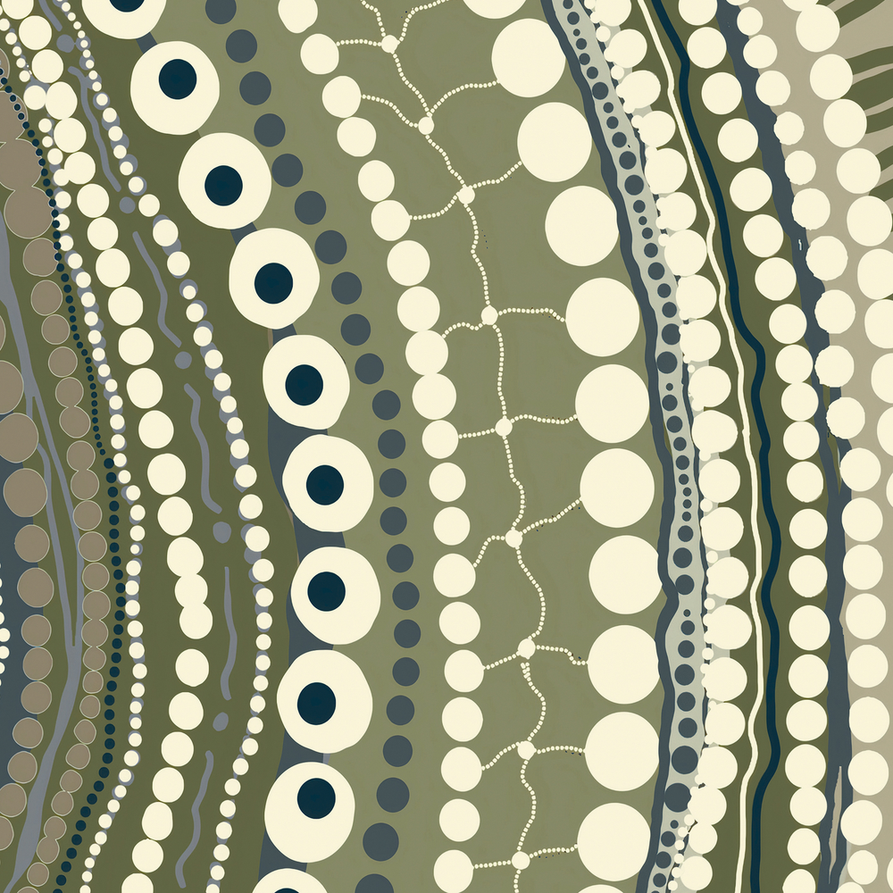 Blooming Female Earth, Style B, Green tone