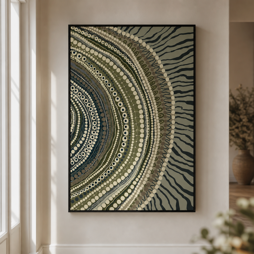 Blooming Female Earth, Style B, Green tone