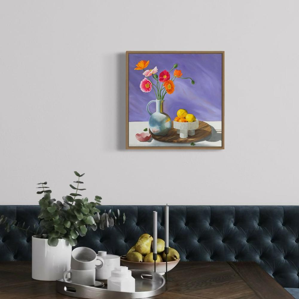 Lemons v Poppies , Original Artwork-by-Angie Summa-original art-Gioia