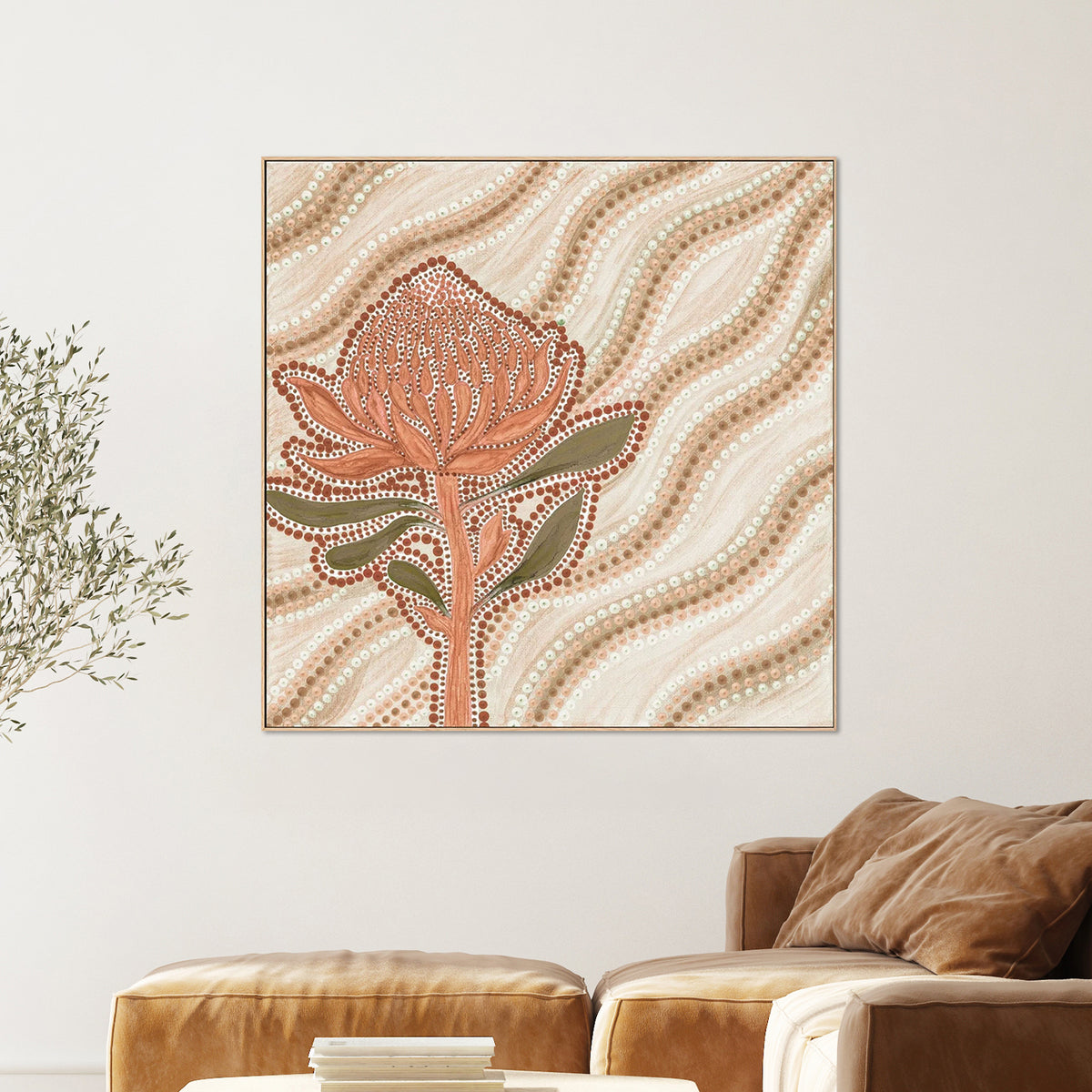 Warratah Flame, Peach Tone