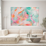 Fluoro Colours, Style A , Hand-Painted Canvas