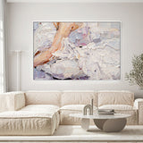 Lavender Moment , Hand-Painted Canvas