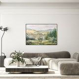 English Countryside, Style A , Hand-Painted Canvas