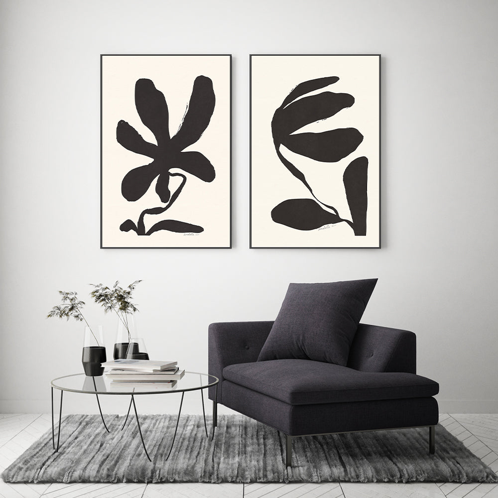Jasmine And Lily, Set Of 2 , By Andelle Art