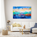 Ocean Coral , Hand-Painted Canvas