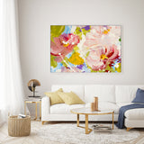 Abstract Flower Garden, Style B , Hand-Painted Canvas