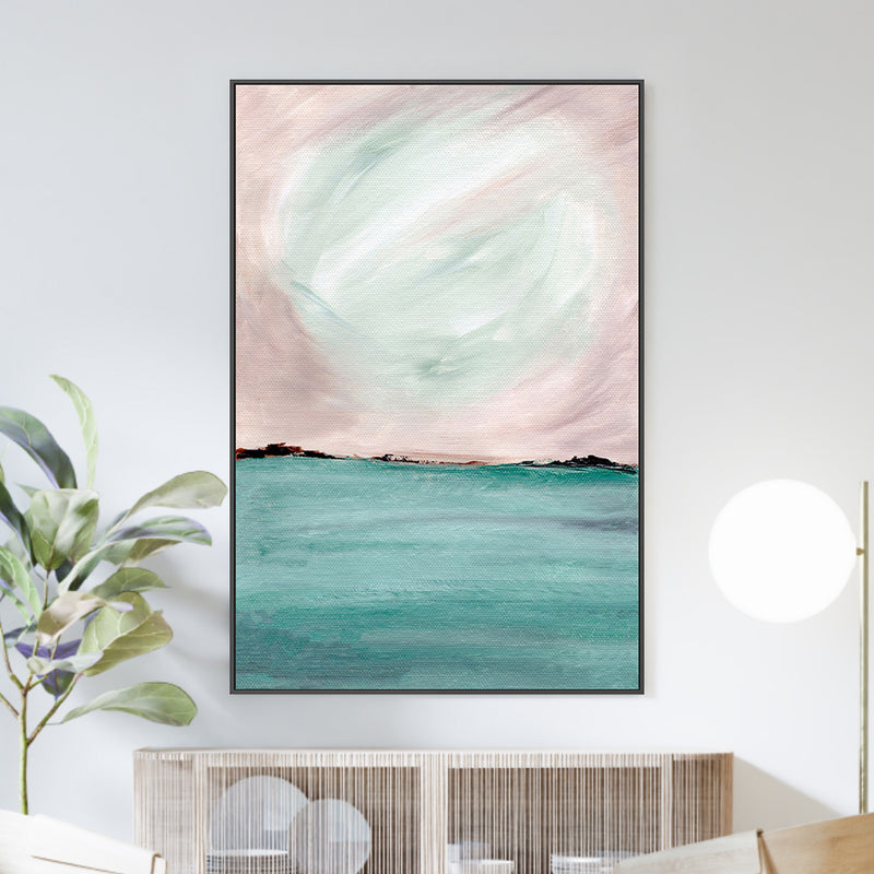 Luminous Waters, Hand-Painted Canvas