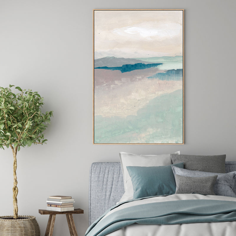 Tranquil Tides, Hand-Painted Canvas