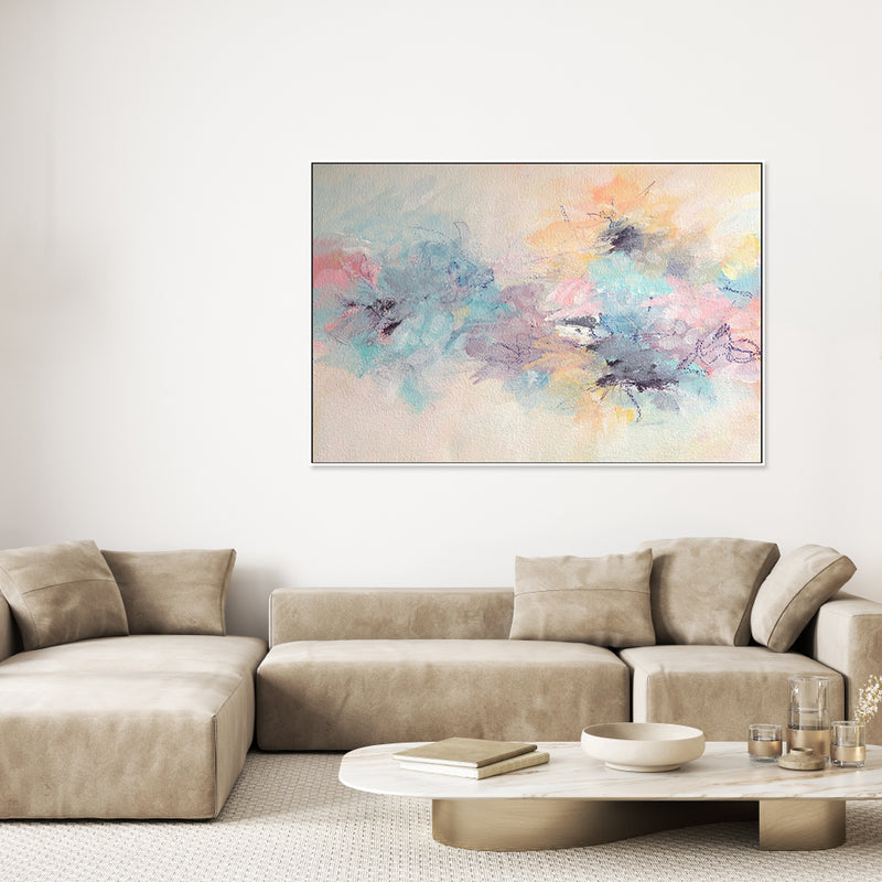 Pastel Confetti, Style B , Hand-Painted Canvas
