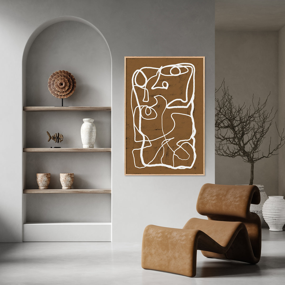 Abstract Brown Imagination