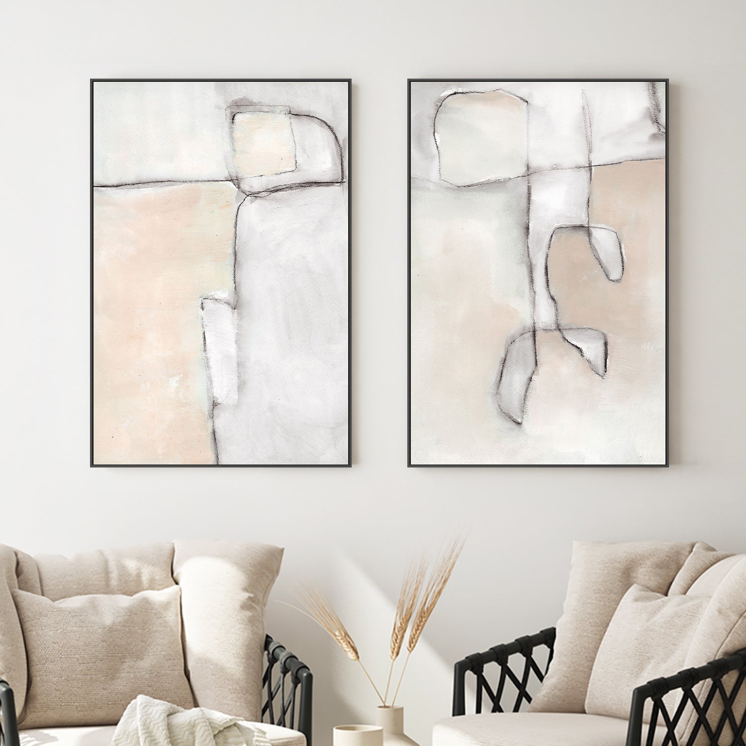 Fractional, Style A & B, Set Of 2