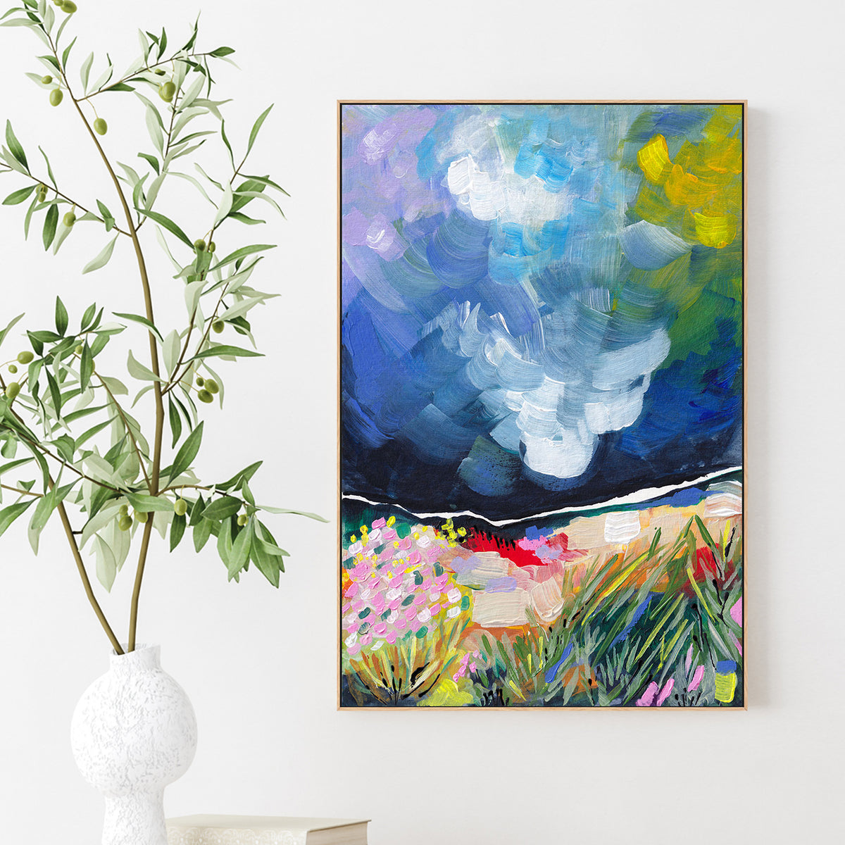 Vibrant Abstract Field Sky